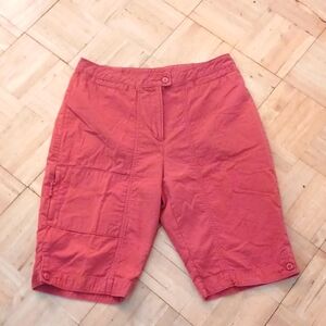 Woolrich women's shorts women's size 12 burnt orange cargo shorts
